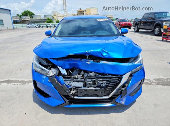 3N1AB8CV3MY212829 2021 NISSAN SENTRA Blue წინა ხედი