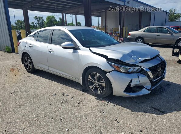 3N1AB8CV3MY266146 2021 NISSAN SENTRA Silver Front right