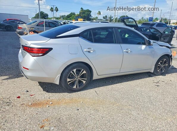 3N1AB8CV3MY266146 2021 NISSAN SENTRA Silver Rear right