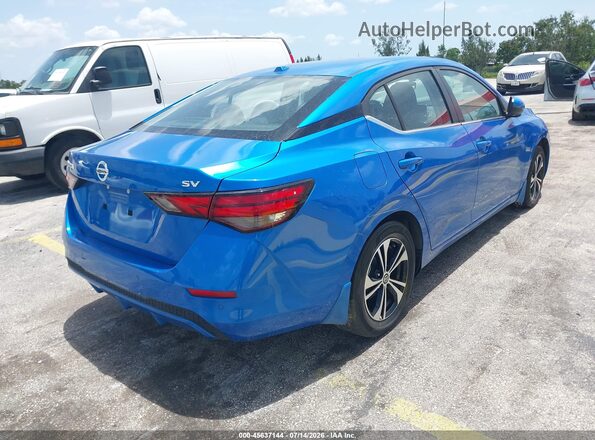 3N1AB8CV3MY266504 2021 NISSAN SENTRA Blue Trasero derecho
