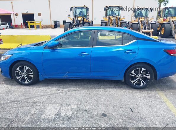 3N1AB8CV3MY266504 2021 NISSAN SENTRA Blue Vista frontal