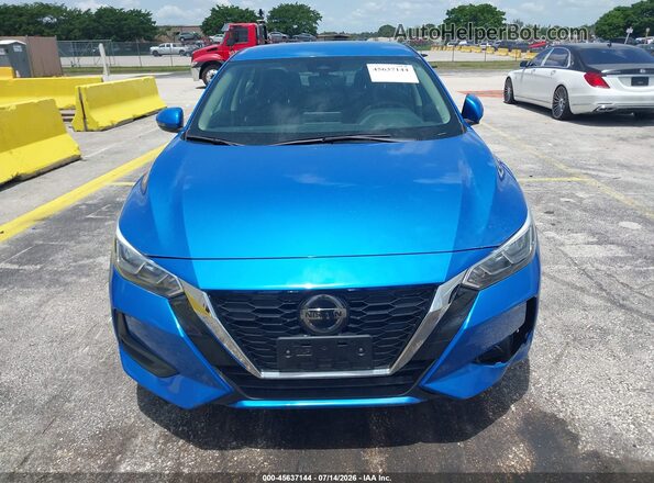 3N1AB8CV3MY266504 2021 NISSAN SENTRA Blue Vista del cuadro de instrumentos