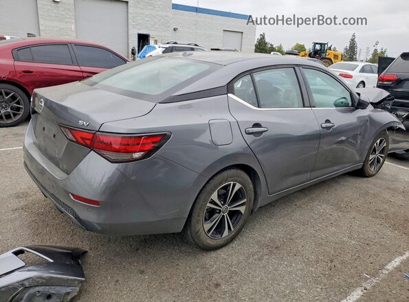3N1AB8CV3MY269144 2021 NISSAN SENTRA Серый Задняя правая четверть
