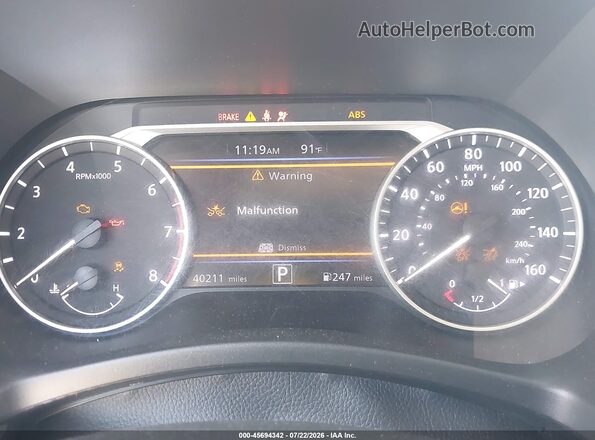 3N1AB8CV3MY279477 2021 NISSAN SENTRA White უკანა სავარძლების ხედი