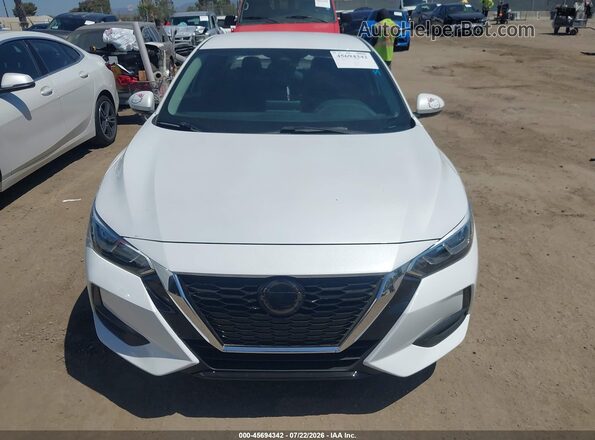 3N1AB8CV3MY279477 2021 NISSAN SENTRA White ხელსაწყოთა პანელის ხედი