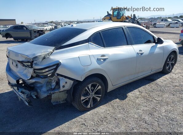 3N1AB8CV3PY225651 2023 NISSAN SENTRA Серебряный Задняя правая четверть