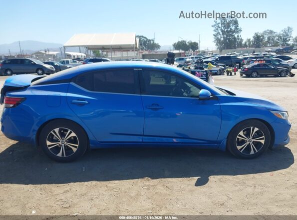 3N1AB8CV3PY240649 2023 NISSAN SENTRA Blue უკანა სალონის ხედი