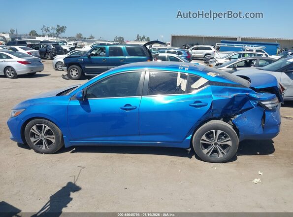 3N1AB8CV3PY240649 2023 NISSAN SENTRA Blue სალონის 360-გრადუსიანი ხედი