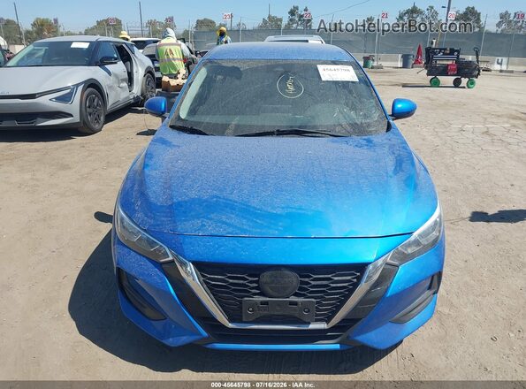 3N1AB8CV3PY240649 2023 NISSAN SENTRA Blue ხელსაწყოთა პანელის ხედი