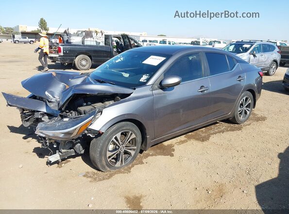 3N1AB8CV3PY274378 2023 NISSAN SENTRA Серый Передняя левая четверть