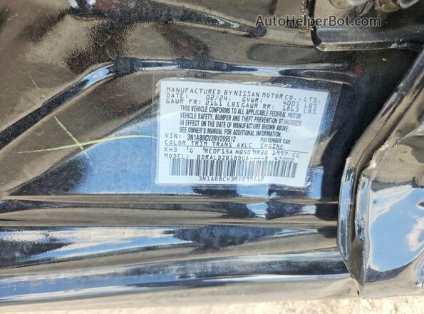 3N1AB8CV3RY299512 2024 NISSAN SENTRA Black VIN sticker view
