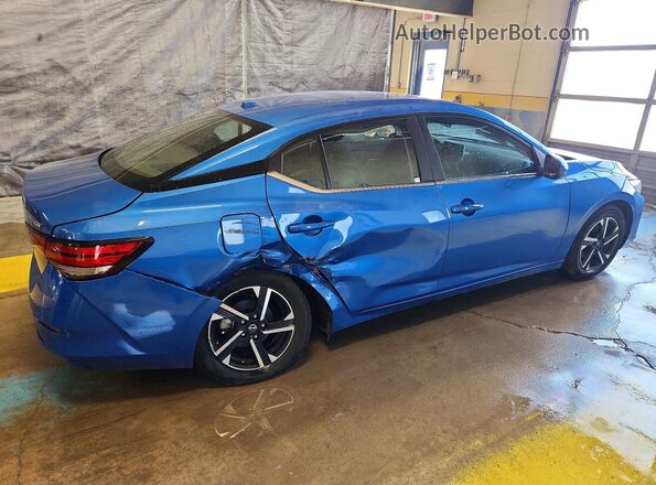 3N1AB8CV3RY337935 2024 NISSAN SENTRA Blue უკანა მარჯვენა