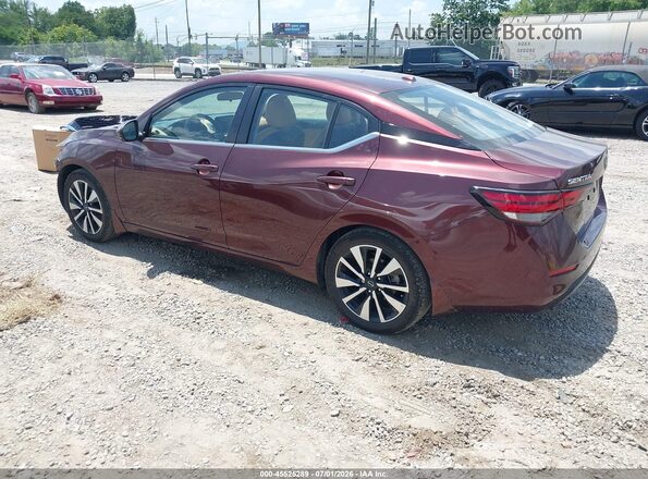 3N1AB8CV3SY221866 2025 NISSAN SENTRA Burgundy Հետևի ձախ