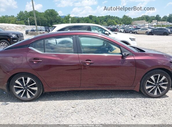 3N1AB8CV3SY221866 2025 NISSAN SENTRA Burgundy Սալոնի 360 աստիճան տեսք