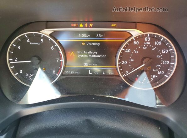 3N1AB8CV3SY254432 2025 NISSAN SENTRA Синий Вид щитка приборов