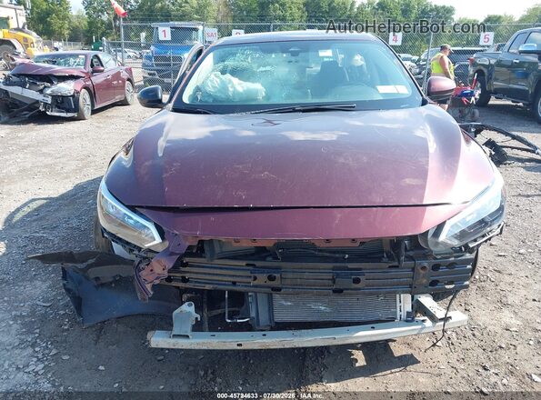 3N1AB8CV3SY266614 2025 NISSAN SENTRA Темно-бордовый Вид задней части салона