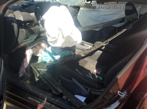 3N1AB8CV3SY335995 2025 NISSAN SENTRA Burgundy Widok wnętrza z przodu