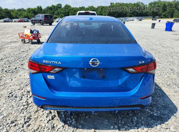 3N1AB8CV4LY232599 2020 NISSAN SENTRA Blue Widok z tyłu