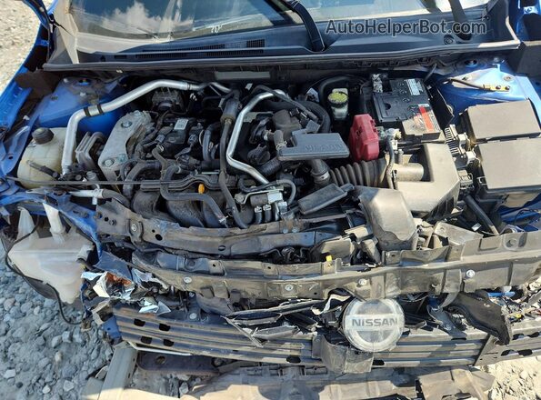 3N1AB8CV4LY232599 2020 NISSAN SENTRA Blue Widok wnętrza z tyłu