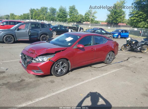 3N1AB8CV4LY286596 2020 NISSAN SENTRA Red Передня ліва чверть