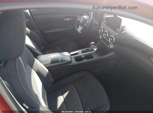 3N1AB8CV4LY286596 2020 NISSAN SENTRA Red Вид салону спереду