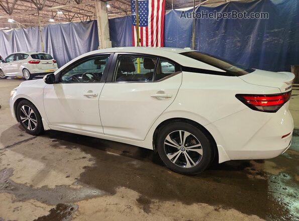3N1AB8CV4MY201256 2021 NISSAN SENTRA White Tył lewy