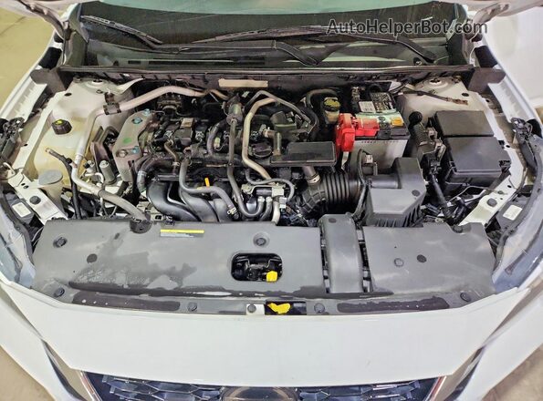 3N1AB8CV4MY201256 2021 NISSAN SENTRA White Widok wnętrza z tyłu