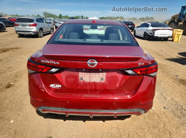 3N1AB8CV4MY213746 2021 NISSAN SENTRA Красный Вид сзади