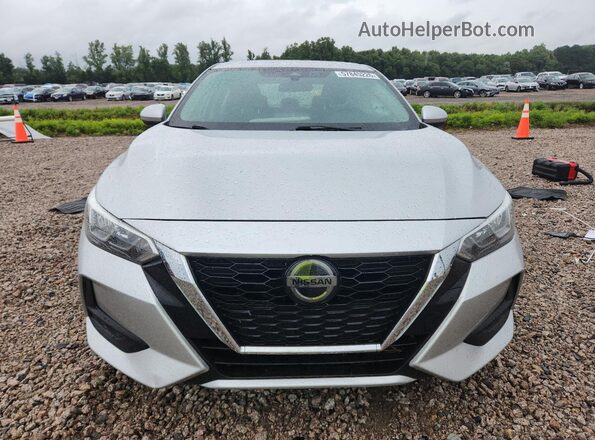 3N1AB8CV4MY217148 2021 NISSAN SENTRA Silver Դիմացի տեսք