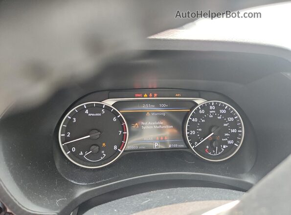 3N1AB8CV4MY217148 2021 NISSAN SENTRA Silver Սարքավորումների վահանակի տեսք