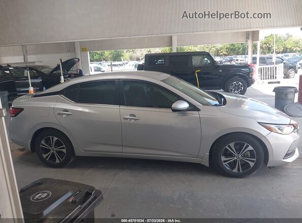 3N1AB8CV4MY301471 2021 NISSAN SENTRA Silver Vista interior trasera