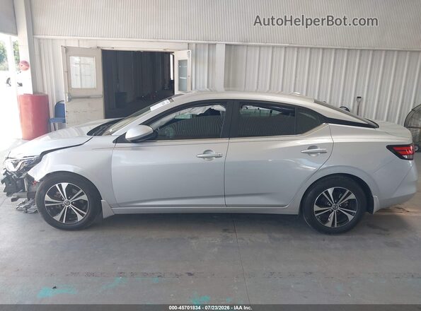 3N1AB8CV4MY301471 2021 NISSAN SENTRA Silver Vista interior de 360 grados