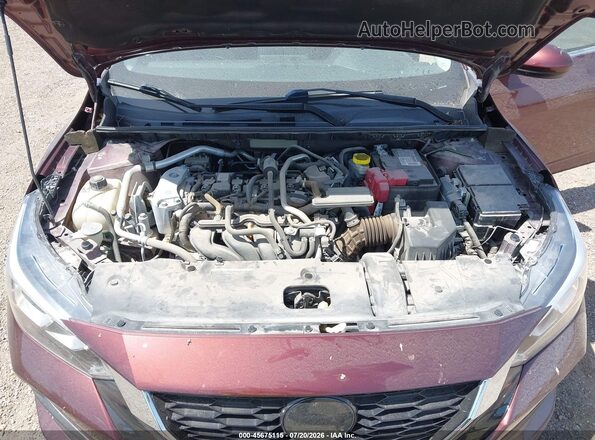 3N1AB8CV4MY328640 2021 NISSAN SENTRA Burgundy Հետևի տեսք