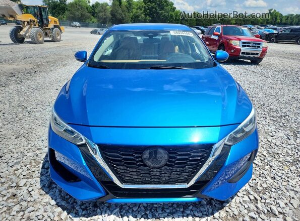 3N1AB8CV4NY233822 2022 NISSAN SENTRA Blue Դիմացի տեսք