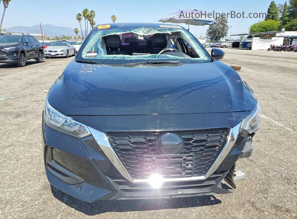 3N1AB8CV4NY255383 2022 NISSAN SENTRA Black Դիմացի տեսք