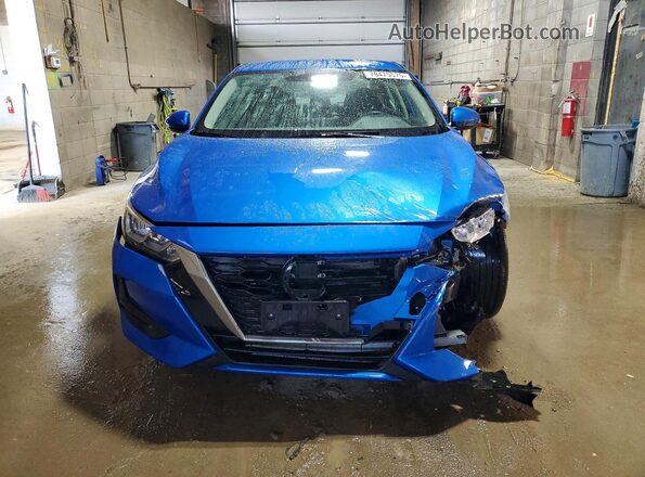 3N1AB8CV4NY297083 2022 NISSAN SENTRA Blue Vista frontal