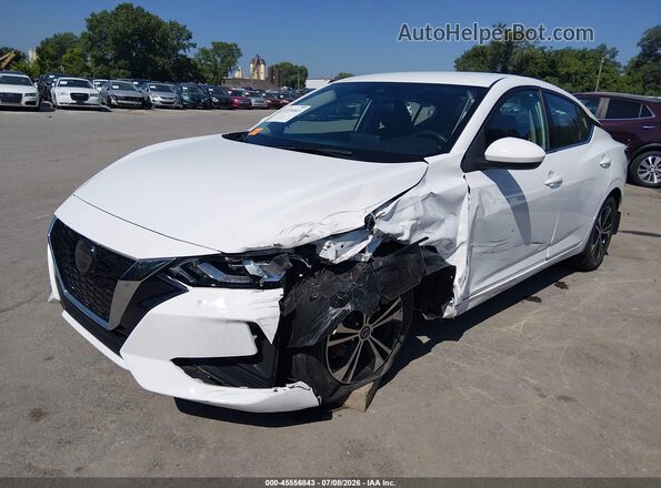 3N1AB8CV4PY226386 2023 NISSAN SENTRA Белый Передняя левая четверть