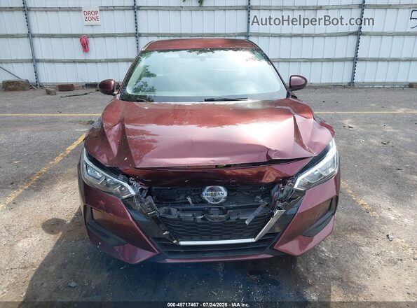 3N1AB8CV4PY250266 2023 NISSAN SENTRA Red Սարքավորումների վահանակի տեսք