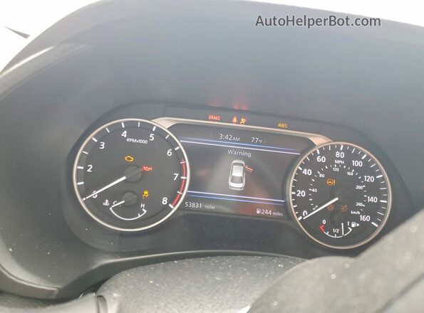 3N1AB8CV4RY269953 2024 NISSAN SENTRA White Вид щитка приладів
