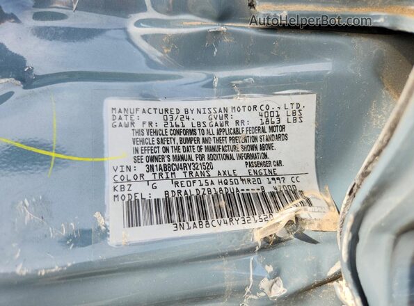 3N1AB8CV4RY321520 2024 NISSAN SENTRA Серый Вид подкапотного пространства