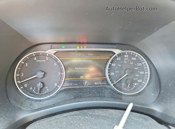 3N1AB8CV4SY225229 2025 NISSAN SENTRA Black Instrument cluster view
