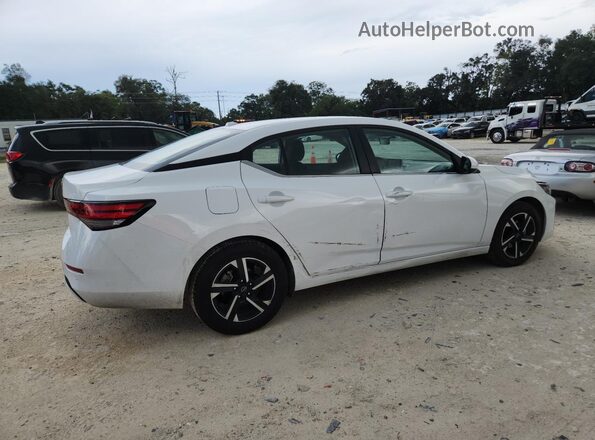 3N1AB8CV4SY386941 2025 NISSAN SENTRA White Widok wnętrza 360 stopni