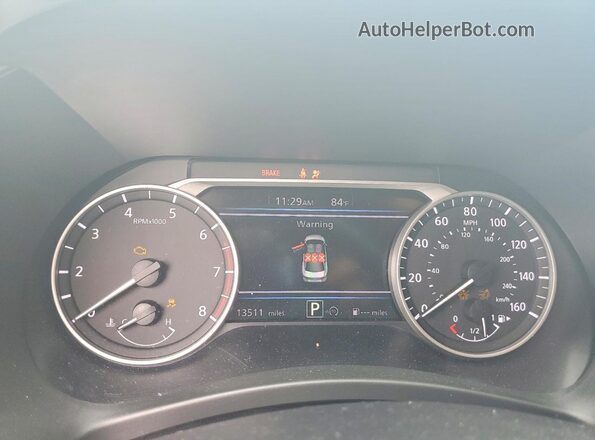 3N1AB8CV4SY404841 2025 NISSAN SENTRA White Вид щитка приладів
