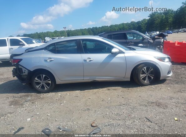 3N1AB8CV5MY205400 2021 NISSAN SENTRA Silver Widok wnętrza z tyłu