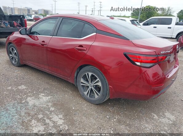 3N1AB8CV5MY227879 2021 NISSAN SENTRA Red Задня ліва чверть