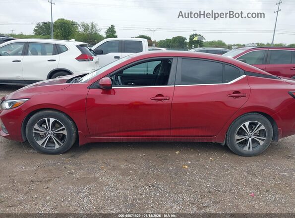 3N1AB8CV5MY227879 2021 NISSAN SENTRA Red Панорамний вид салону 360°