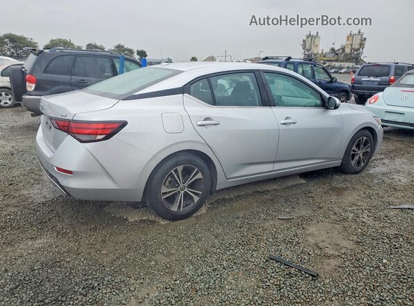 3N1AB8CV5MY235531 2021 NISSAN SENTRA Silver Задня права чверть