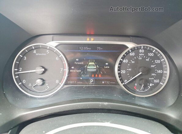 3N1AB8CV5MY265323 2021 NISSAN SENTRA Red Instrument cluster view