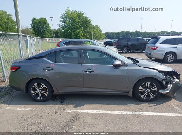 3N1AB8CV5MY277231 2021 NISSAN SENTRA Gray Widok wnętrza z tyłu