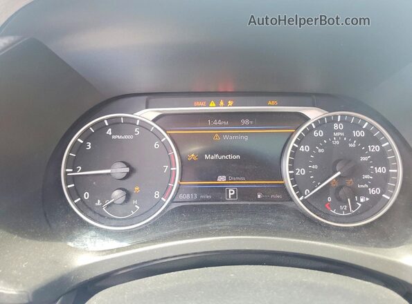 3N1AB8CV5MY294241 2021 NISSAN SENTRA Белый Вид щитка приборов